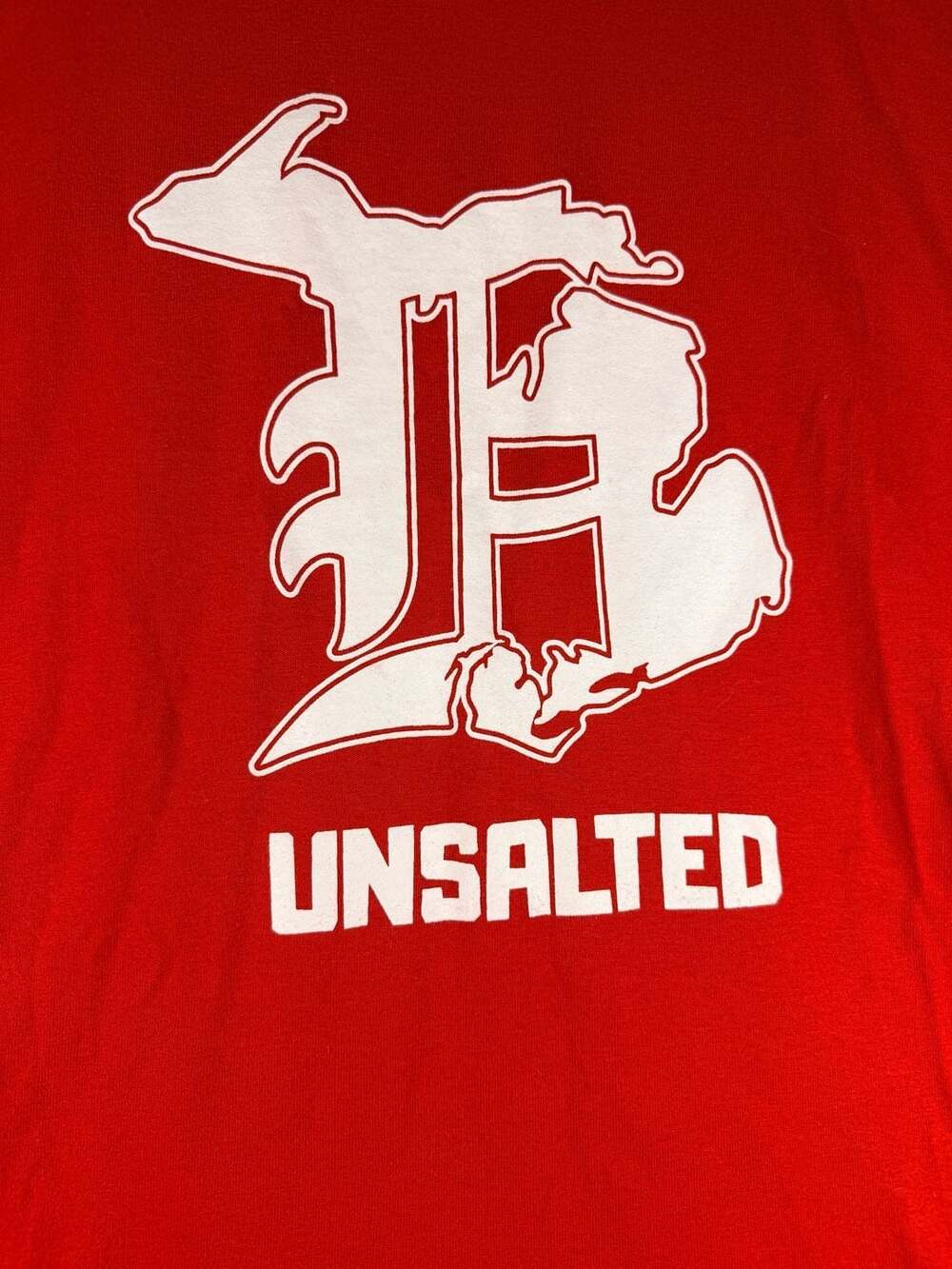 Unsalted Michigan Old English D Graphic T-Shirt